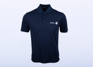 Sasol Navy Polyester Golf Shirt - Men's